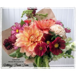 A Few of Her Favorite Things - Gift Basket | Seasonal bouquet from Brittany's Flower Farm available